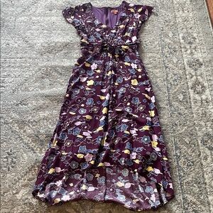 Modcloth Purple and Blue Floral Dress